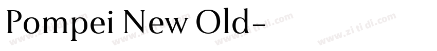 Pompei New Old字体转换